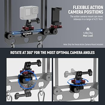 Amazon.com: NEEWER Phone Fence Mount with Phone Holder for